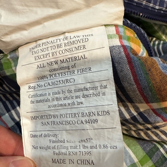 Pottery Barn Kids Lion applique Preston sleeping bag, new like condition - Picture 9 of 10